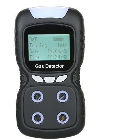 Détecteur De Gaz 4 En 1 CO H2S O2 LEL Testeur Portable Écran LCD Alarme Pour Chantier (1/5)