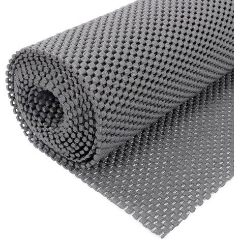 Tapis antidérapant PVC 50x150cm, protection coffre voiture, découpable gris (1/5)