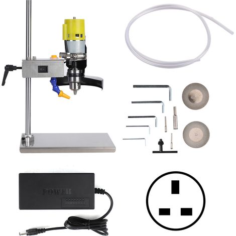 Coupe-bouteille électrique DIY machine outil kit découpe pour pot céramique verre fleur AC110-240V prise UK (1/5)