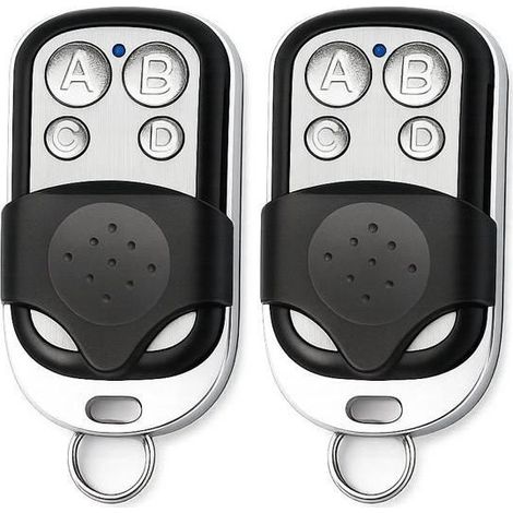 Télécommandes autocopieuses - STRAßE TECH - Pack 2 - RF 433,92 MHz - Code fixe 4 canaux - Pile 27A 12V (1/5)
