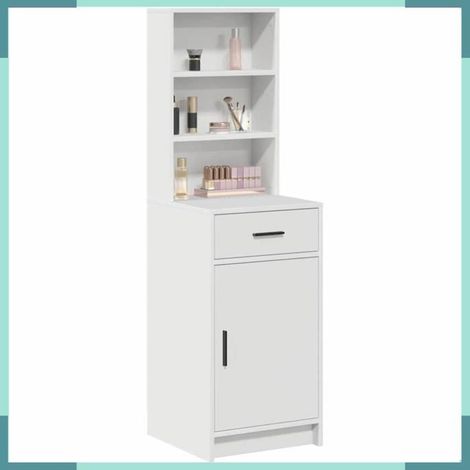 865073 Haut Armoire Blanc 40 x 40,5 x 135 cm Bois d'ingénierie (1/5)