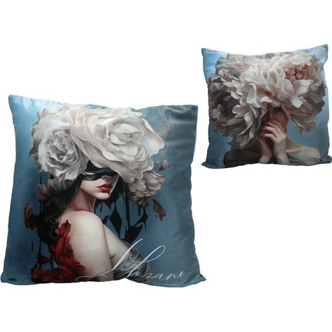 Kissen mit Füllung Linda Lozano Floral Symphony Carmani Dekor (1/3)