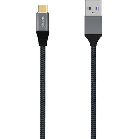 Cable USB A a USB-C Aisens A107-0633 2 m Gris (1 unidad) (1/3)