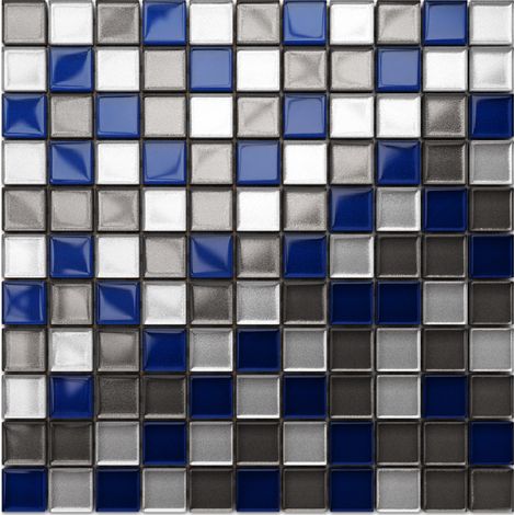 Ilcom mosaico in vetro su rete per bagno e cucina  30cm x 30cm - Ramones (1/5)