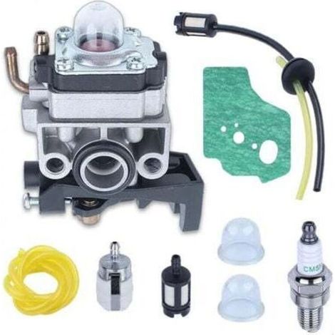Carburateur Debroussailleuse pour Honda GX35 GX25 GX22 GX31 Carburateur Remplace OEM 16100-Z0Z-034 avec Joint, Bougie d'Allumage, Tuyau, Bulles d'Huile