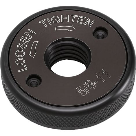 Dado flangiato filettato 5/8-11 per smerigliatrice angolare, compatibile con le smerigliatrici angolari portatili Makita da 4,5", 5", 7" e 9" con meccanismo di bloccaggio. (1/5)