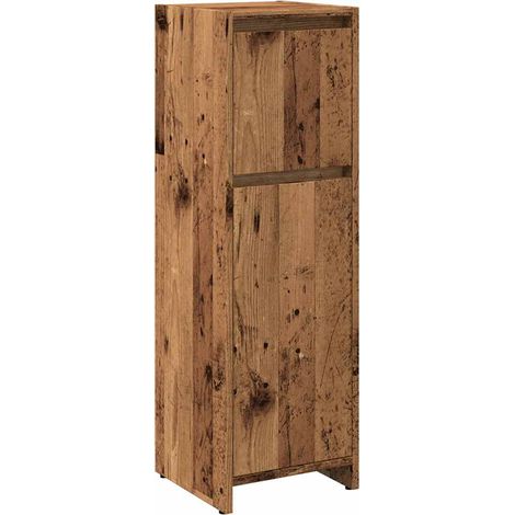 Meubles de Rangement,Armoire de salle de bain vieux bois 30x30x95 cm bois ingénierie CFW622748 (1/5)
