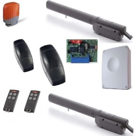 Kit de motorisation BLASY3 230V poids max 250kg, paire photocellules,clignoteur à LED,2 téléc - CARDIN - (1/2)