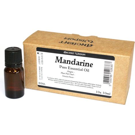 Étiquette sans marque d'huile essentielle de mandarine de 10 ml- Vendu par 1