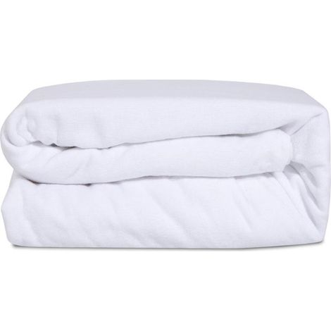 Protège matelas Confort 220 g/m² 90x200 cm - Bonnet 28 cm - Doux et absorbant