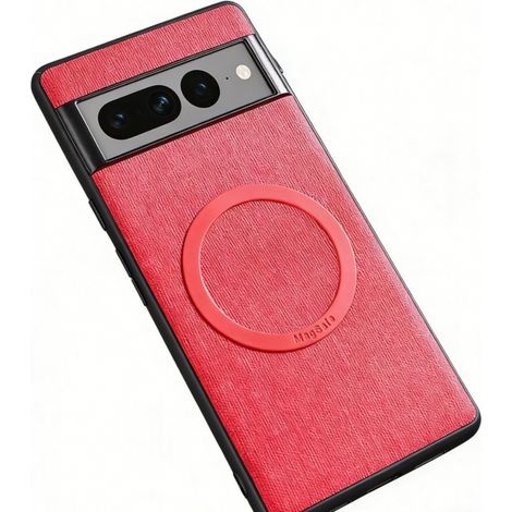 Coque iPhone 7 - Protection Antichute En Pu Et Tpu - Bord Releve Pour Ecran Et Objectif - Compatible Charge Sans Fil - Rouge (1/5)