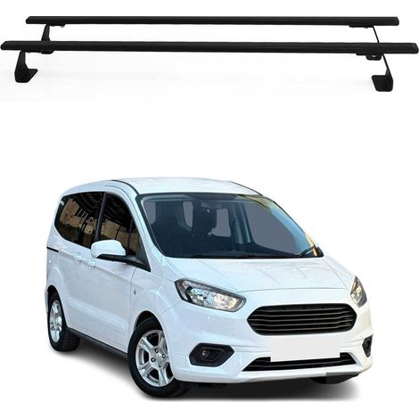 OMAC Heavy Duty Dachträger Querträger kompatibel mit Ford Transit Courier I 2014-2023 – 2 Stangen – Stahl Schwarz (1/5)