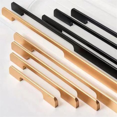Poignée de porte meuble moderne et simple en alliage d'aluminium (1/5)