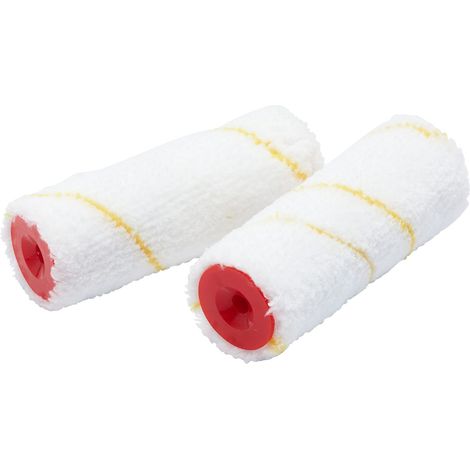 Lot de 2 mini-rouleaux 100 mm poils courts (1/5)