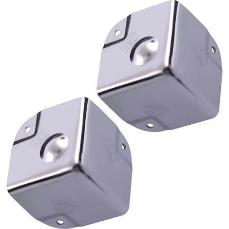 2 protège-coins pour meubles - inox - argenté - pour meubles (1/5)