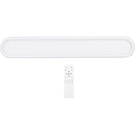 Plafonnier LED moderne gradable linéaire long fixation cuisine bureau chambre couloir blanc 19,7x5,9in (1/5)