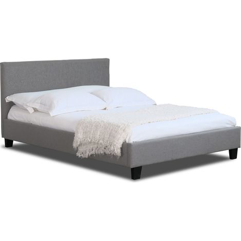 4ft6 Prado Bed Frame in Light Grey