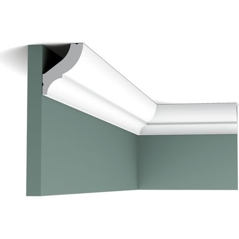 Profil de base simple aux courbes gracieuses CB502N - L200 x H5,9 x L4,9 cm - ORAC DECOR (1/2)
