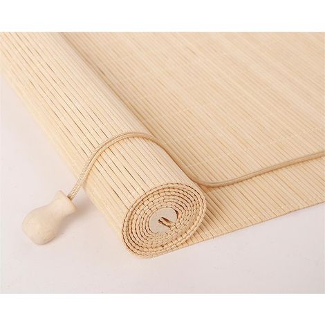 Ineasicer – Store romain en bambou 60 x 100cm – Protection solaire 60% – Installation sans perçage – Étanche à la poussière et humidité (1/5)