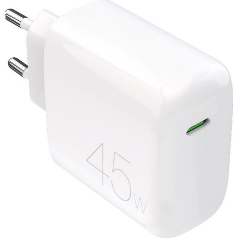 Caricabatterie da parete compatto USB-C da 45 W - bianco (1/3)