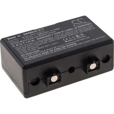vhbw Akku kompatibel mit Bosch HFE-165, HFE-455, HFE-85, HFG Funkgerät, Walkie Talkie (1200mAh, 4,8V, NiMH)