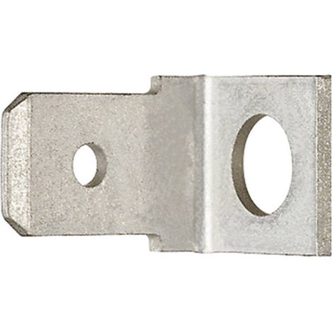 Répartiteur à languette mâle 6.30 x 0.80 mm Klauke 2075 45 ° non isolé argent 1 pc(s) Q134372