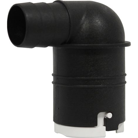 Coude anglais noir avec clapet anti-retour pour Sanibroyeur Top Silence et Silence SFA (1/5)