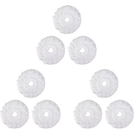 almohadillas de microfibra de repuesto para mopa giratoria 360 Magic Mop - Forma estándar - Tamaño estándar (Blanco) (1/4)