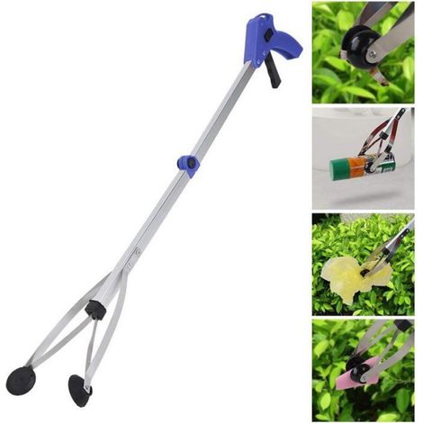 Pince À Déchets - Portée 80 Cm - Aluminium - Pliable - Pour Intérieur Extérieur - 1 Pièce (1/5)