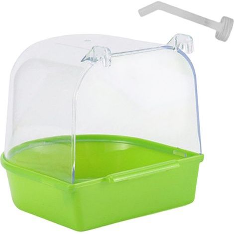 1 Baignoire Oiseau Transparent Installation Extérieure Nettoyage Facile Pour Perroquet Canari (1/5)