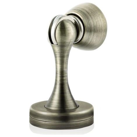 Butées de porte magnétiques, butée de porte en acier inoxydable, nickel satiné brossé, support de porte mural noir, loquet de porte pour être