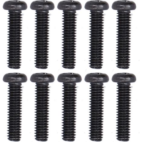 50 vis à métaux tête cylindrique M4x16 acier zingué noir, filetage entier DIN 7985, pour fixation et assemblage (1/5)