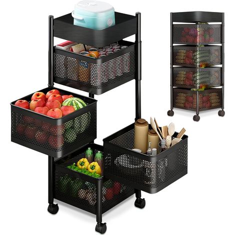 Carro cocina 2 puertas y 1 cajón en acabado color blanco/cerezo, 76 cm(alto)67 cm(ancho)37 cm(largo)