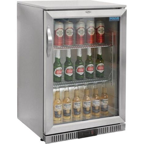 Arrière Bar Porte Pivotante Inox 138L - 108 Bouteilles - Polar