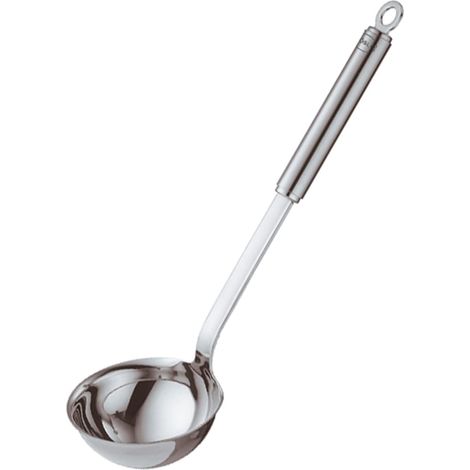 Louche - 1 Pièce - Acier Inoxydable 18/10 - Bord Verseur - Cuisine Quotidienne - 33,9 cm (1/2)