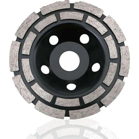 Disque Diamant, Diamant à Meuler Béton 230 x 22,2 mm Double Rangée, Meule Diamantée Universelle pour Poncer Béton, Pierre, Granit Chape, Maçonnerie, Usage Universel (1/3)