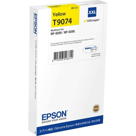 Cartuccia d'inchiostro originale Epson T9074 Giallo - 1 pezzo (1/2)