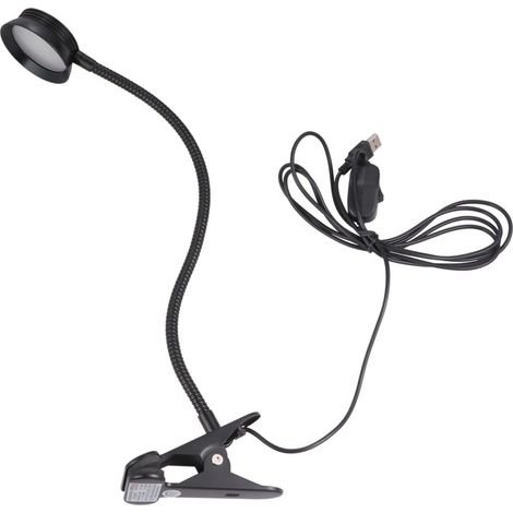 Lampe de Lecture LED à Pince Flexible USB Abat-jour Protecteur (1/5)