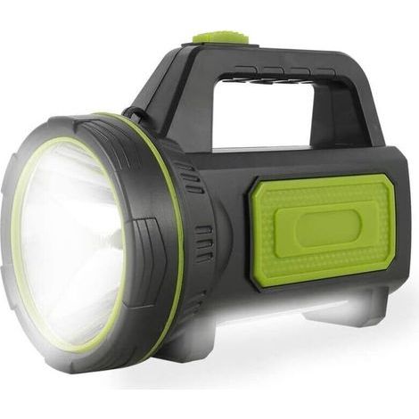 Torcia a LED ultra luminosa, ricaricabile tramite USB, 135.000 lumen, batteria da 6000 mAh, con luce laterale, torcia impermeabile ad alta potenza per emergenze, escursionismo, campeggio e caccia.