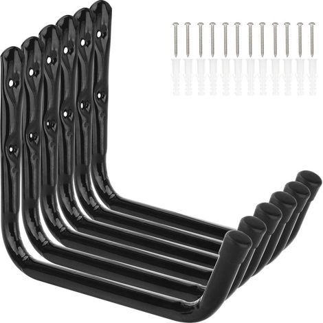 6 Garage Ladder Storage Hooks, 3.6 inch Arms (1/5)