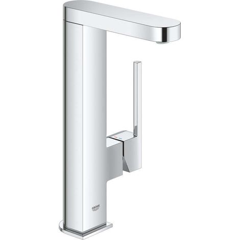 Grohe Plus - Waschtischarmatur L mit ausziehbarem Auslauf und Ablaufgarnitur Push-Open, verchromt 23844003 (1/5)