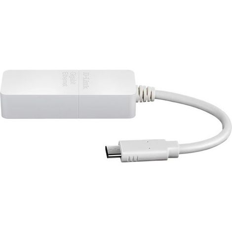 D-Link DUB-E130 USB-C Gigabit Ethernet Adapter USB-C zu Gigabit-Ethernet Port Plug-and-Play (1/4)