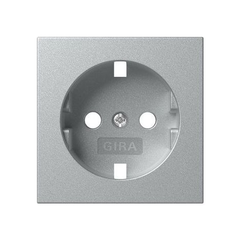 Gira Abdeckung für Schutzkontakt-Steckdose System 55, Alu, 492026