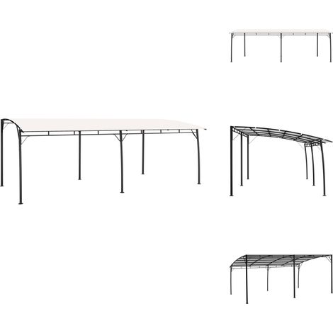 Auvent pare-soleil de jardin 6x3x2,55 m crème - Abri De Jardin - Auvent De Jardin - Parasol De Jardin - Tente De Jardin - Structure Extérieure (1/5)