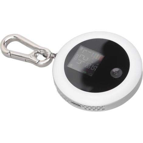 Mini détecteur de CO2 infrarouge 3 en 1 portable avec écran LCD, analyseur de température, d'humidité et d'air pour la maison, l'intérieur et les voyages (blanc). (1/5)