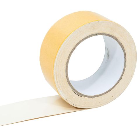 1 Rouleau Adhésif Double Face Pour Gazon Artificiel 10m Largeur 5cm Beige Terrasse Balcon (1/4)