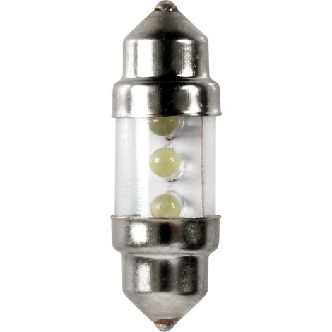 12V Led Series - 3 Led - 10x31 mm - SV8,5-8 - 2 pz - Scatola - Bianco (1/5)
