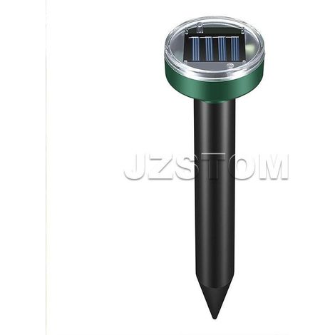 Lot de 8 répulsifs à serpents solaires pour usage extérieur, répulsif à serpents ultrasonique, répulsif à serpents solaire rond. (1/5)