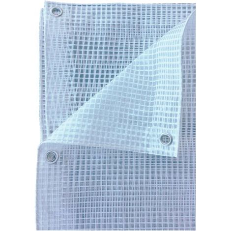 Telo retinato trasparente in PE Leno 120 gr/m2, occhiellato 200x300cm, Fredi