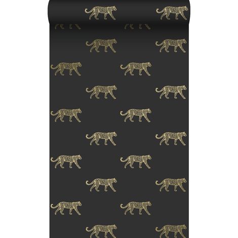 papier peint léopards noir et or - Origin Wallcoverings (1/5)